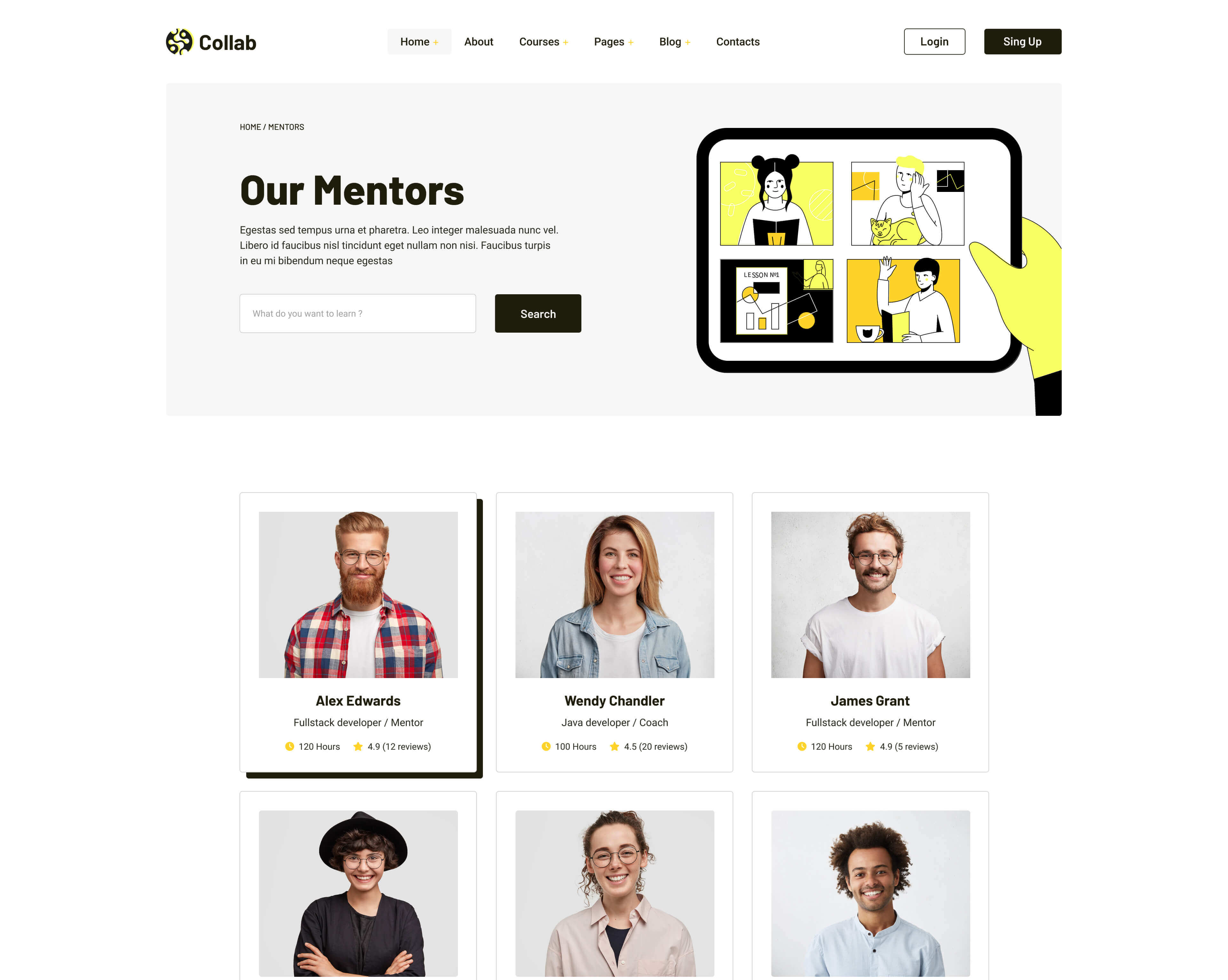 Mentor Page